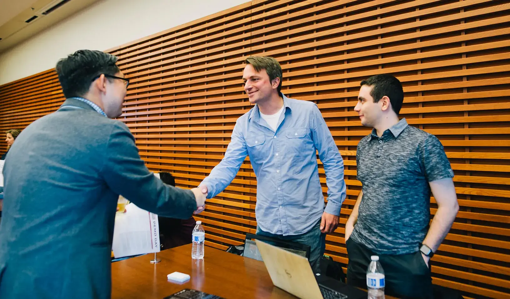 entrepreneurs shaking hands