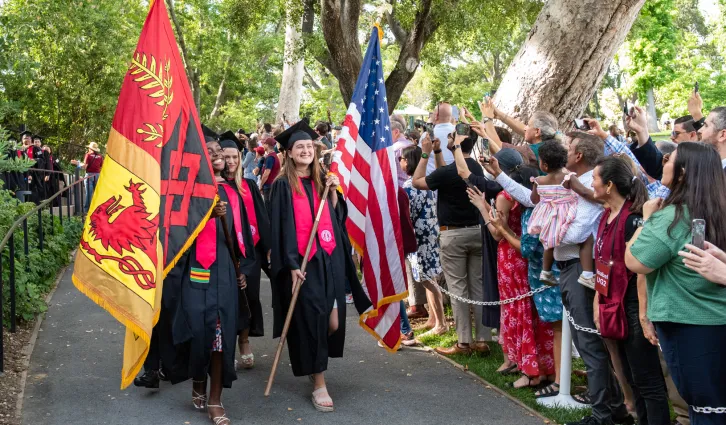 GSB students in procession at graduation in June 2023. Credit: Best Grads