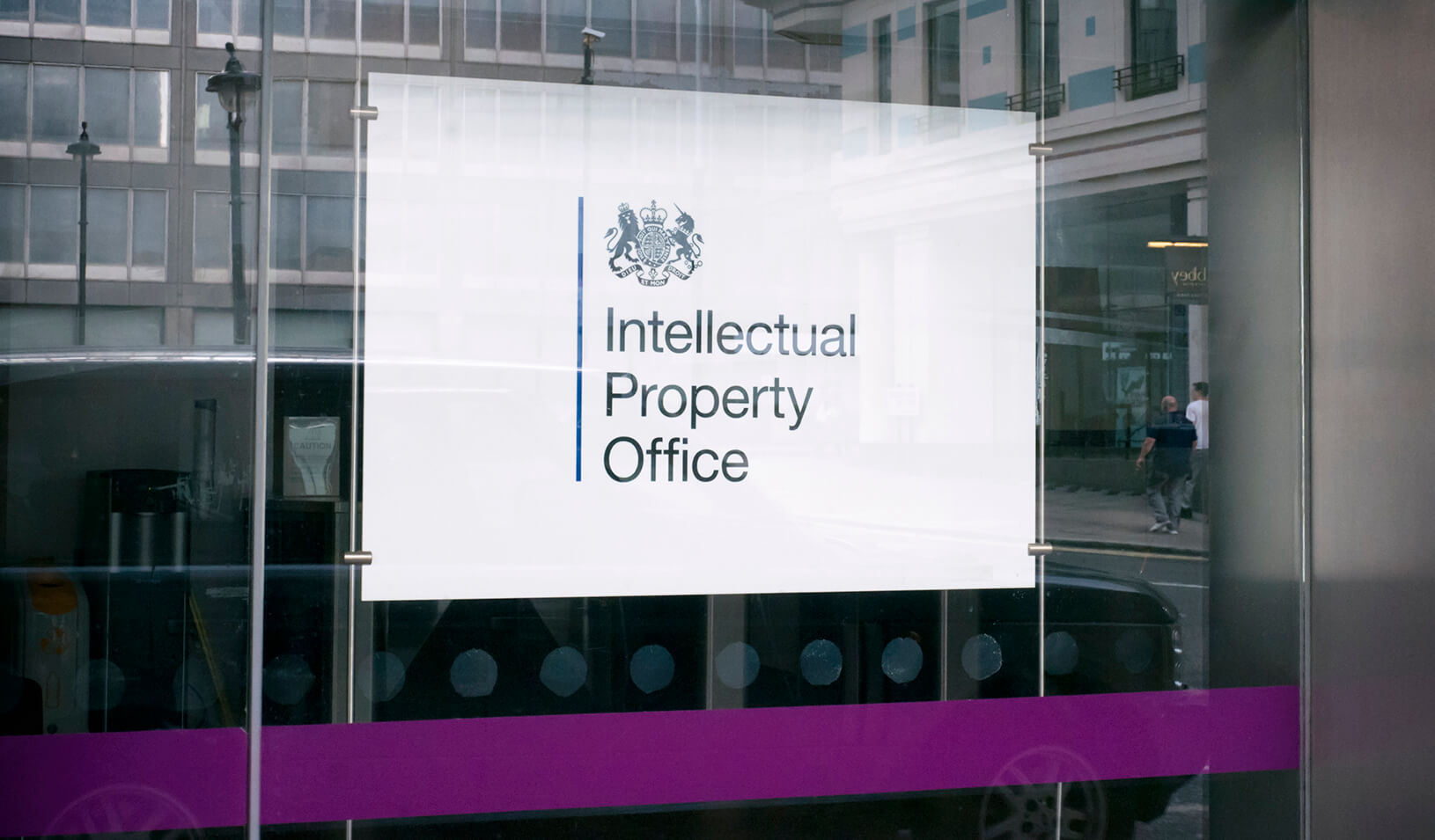 A sign marking the premises of the Intellectual Property Office | iStock/whitemay