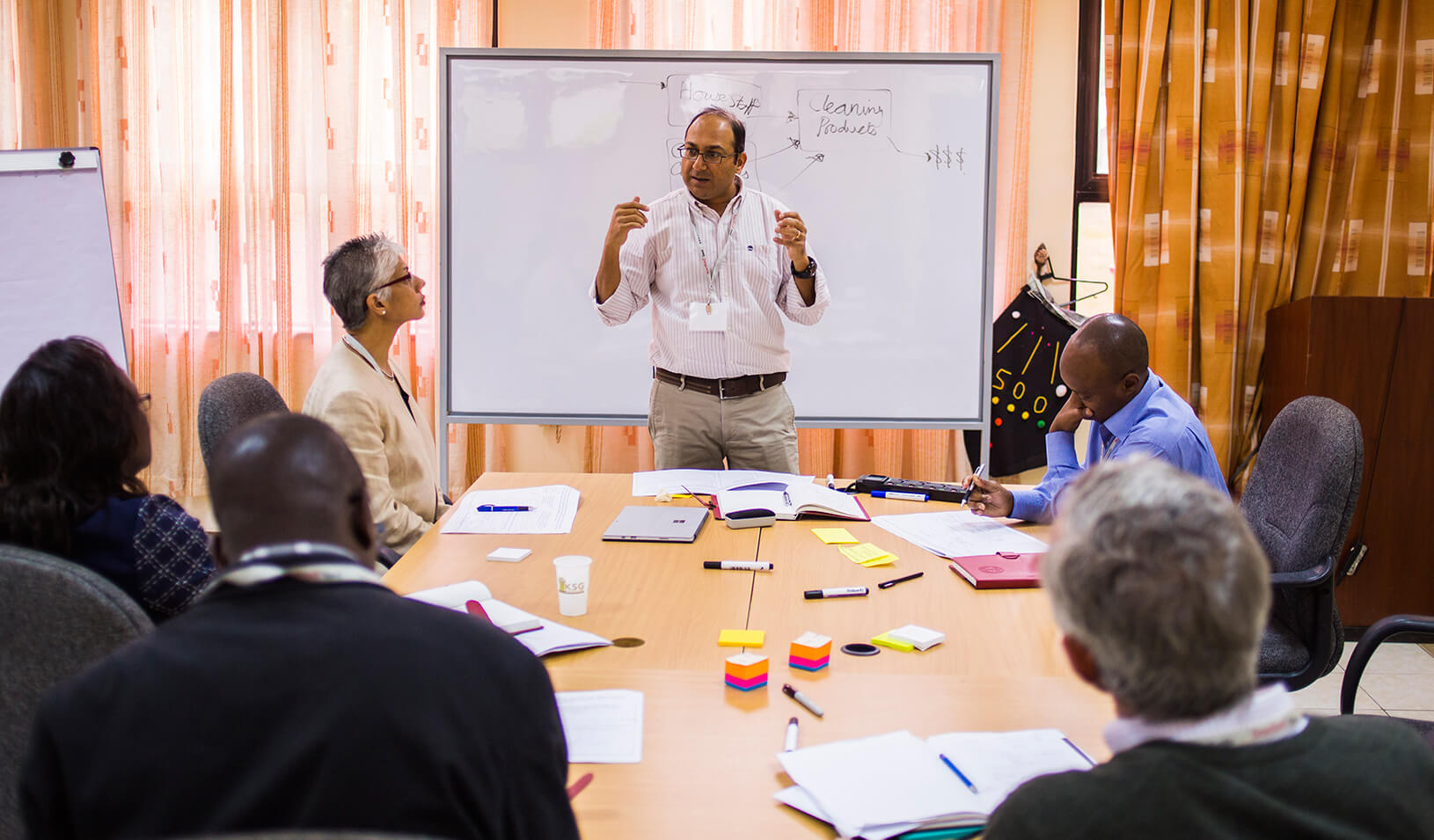 Bijesh Shah of SteelWool Africa in a breakout session of the Seed Transformation Program